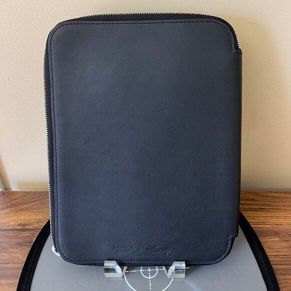 Shinola X Disney Leather Tech Portfolio tablet case NWOT ipad folio - Picture 2 of 8